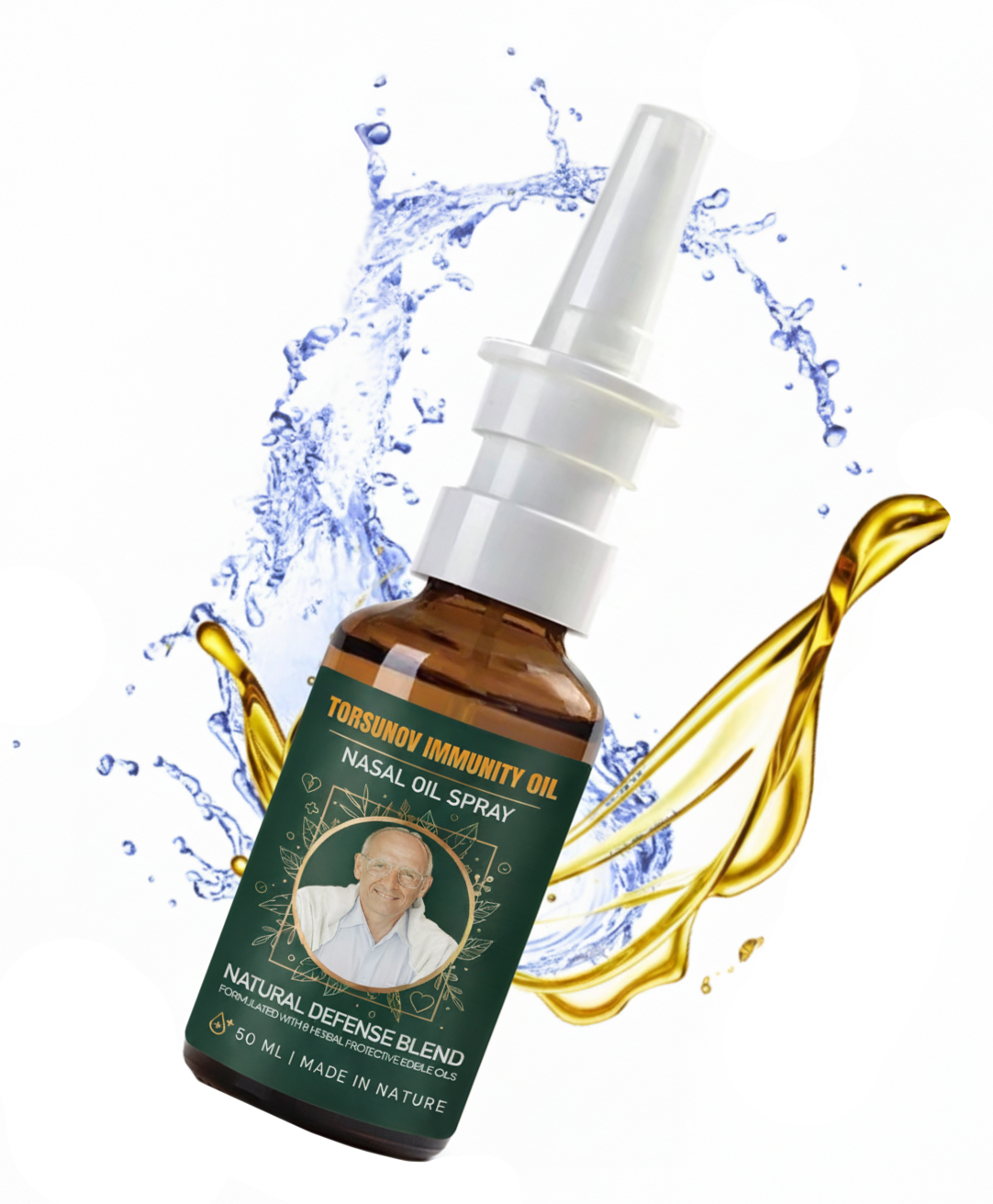 Флакон Torsunov Immunity Oil з краплями олії та води